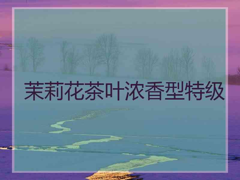 茉莉花茶叶浓香型特级