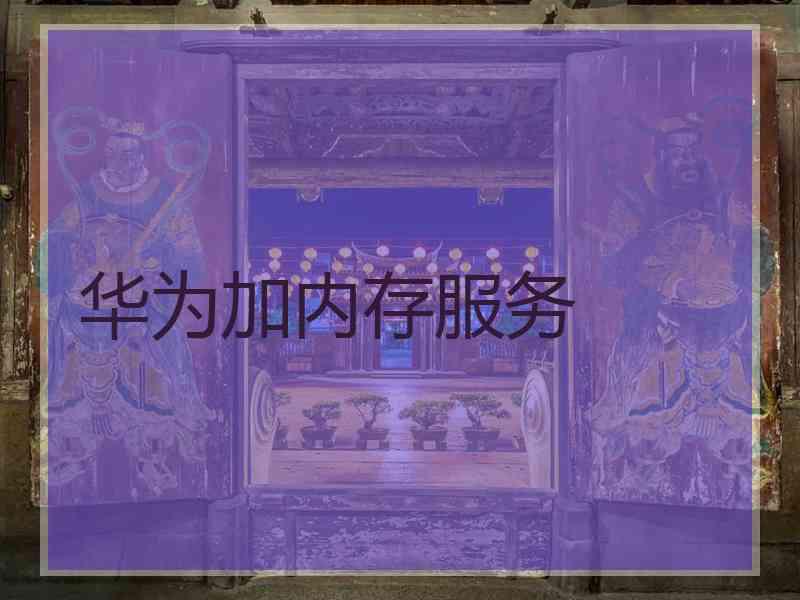 华为加内存服务