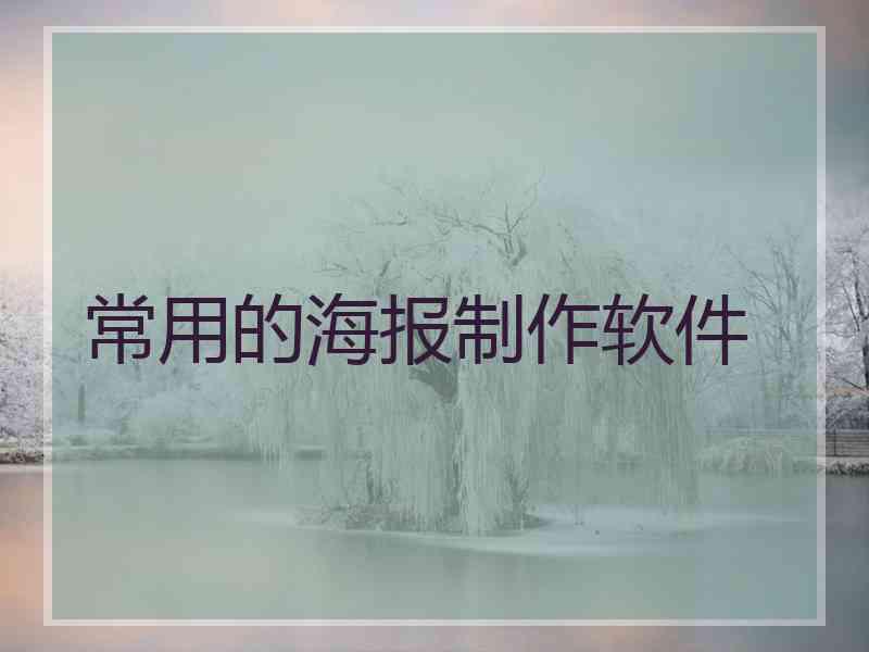 常用的海报制作软件