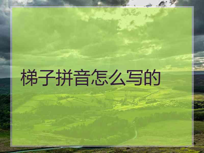 梯子拼音怎么写的