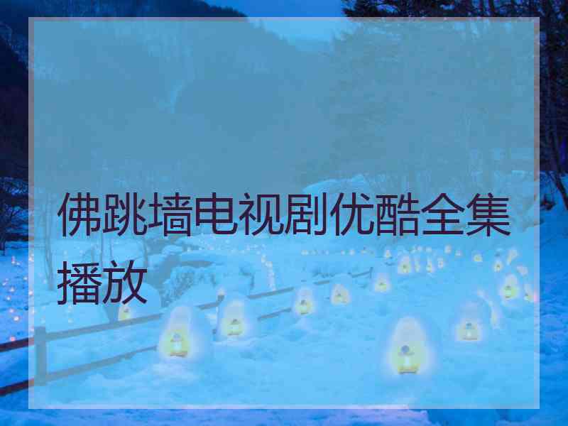 佛跳墙电视剧优酷全集播放