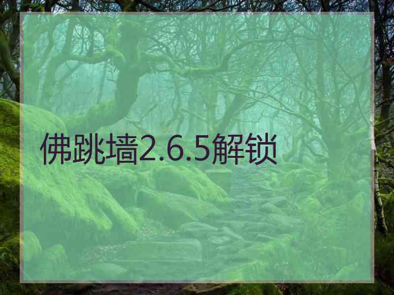 佛跳墙2.6.5解锁