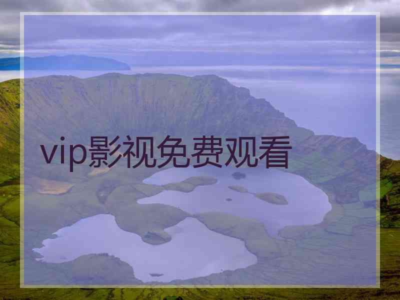 vip影视免费观看