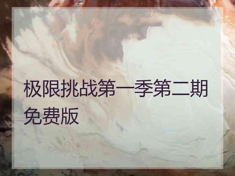 极限挑战第一季第二期免费版