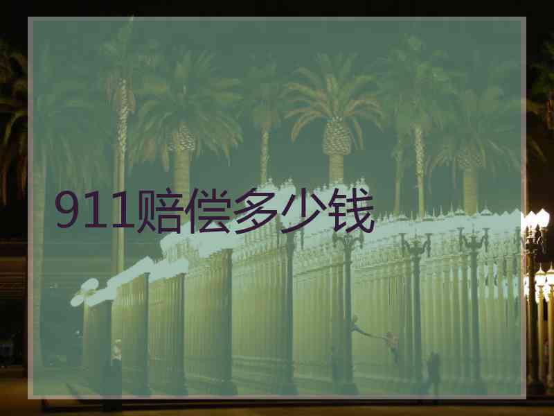 911赔偿多少钱