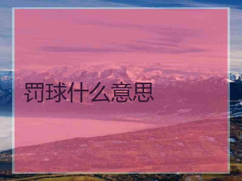 罚球什么意思