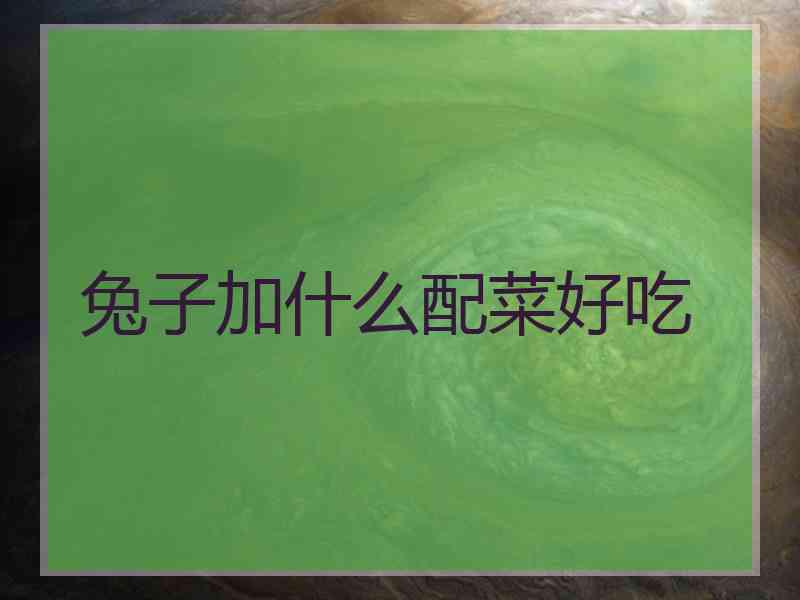 兔子加什么配菜好吃