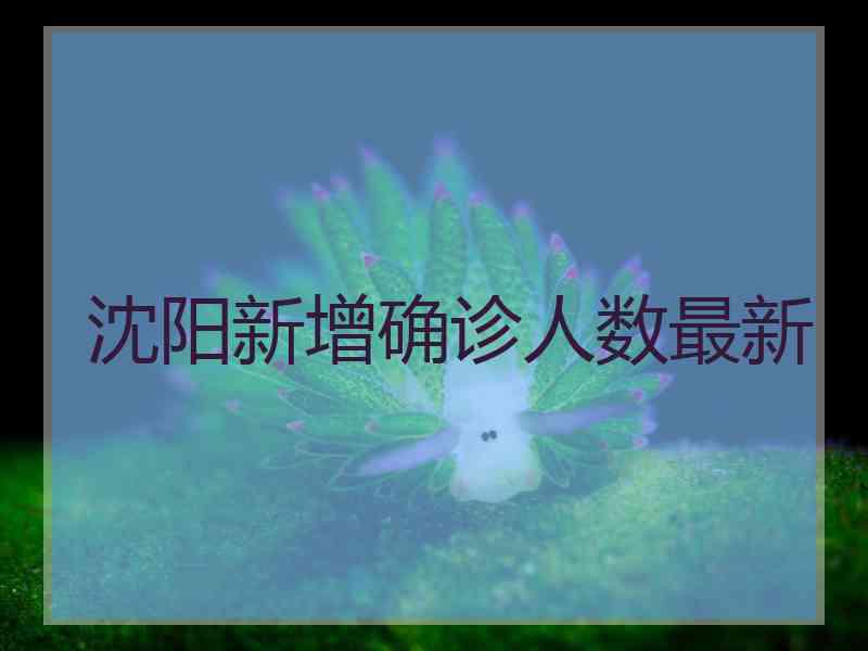 沈阳新增确诊人数最新