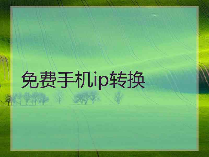 免费手机ip转换