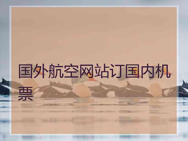 国外航空网站订国内机票