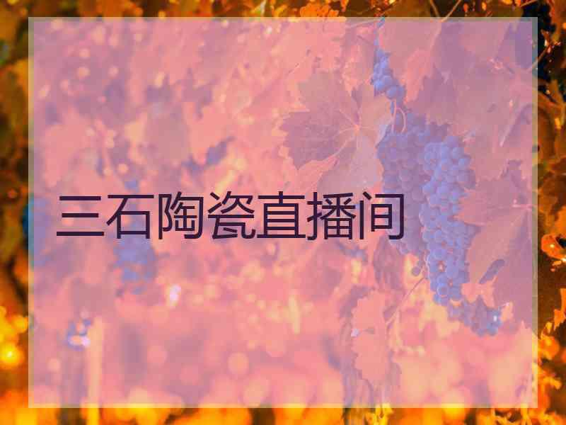 三石陶瓷直播间