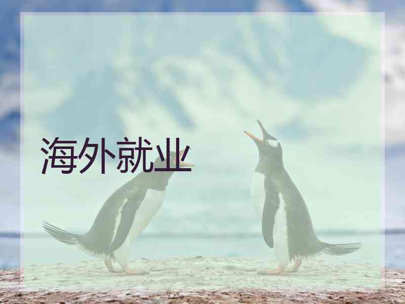 海外就业