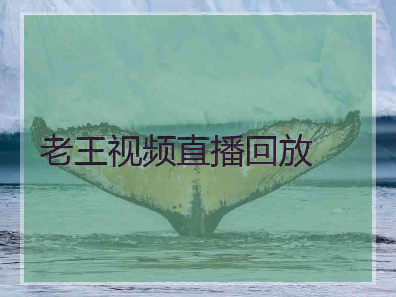 老王视频直播回放