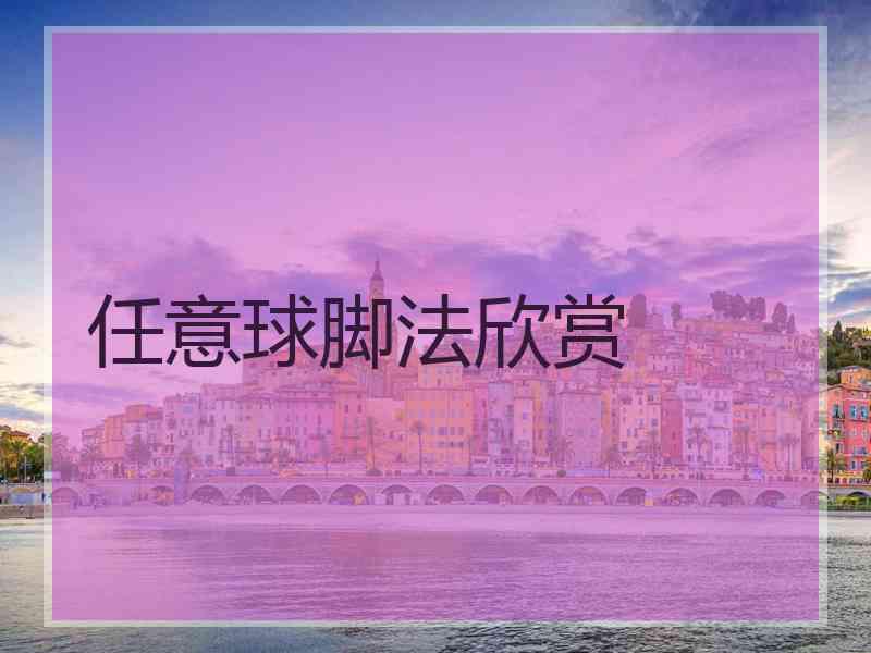 任意球脚法欣赏