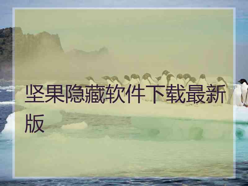 坚果隐藏软件下载最新版