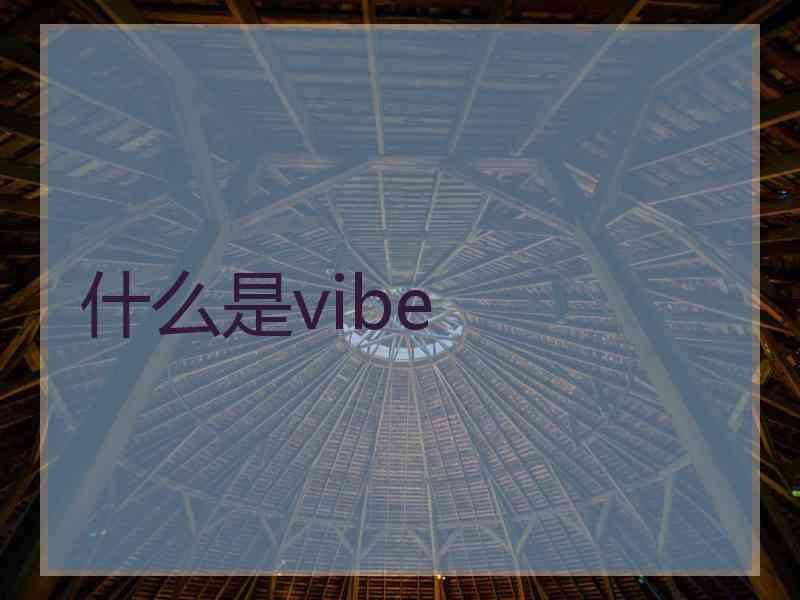 什么是vibe