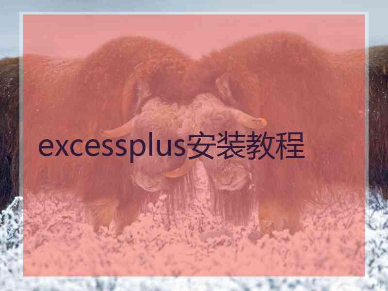 excessplus安装教程