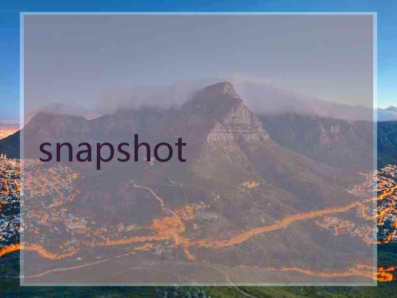 snapshot