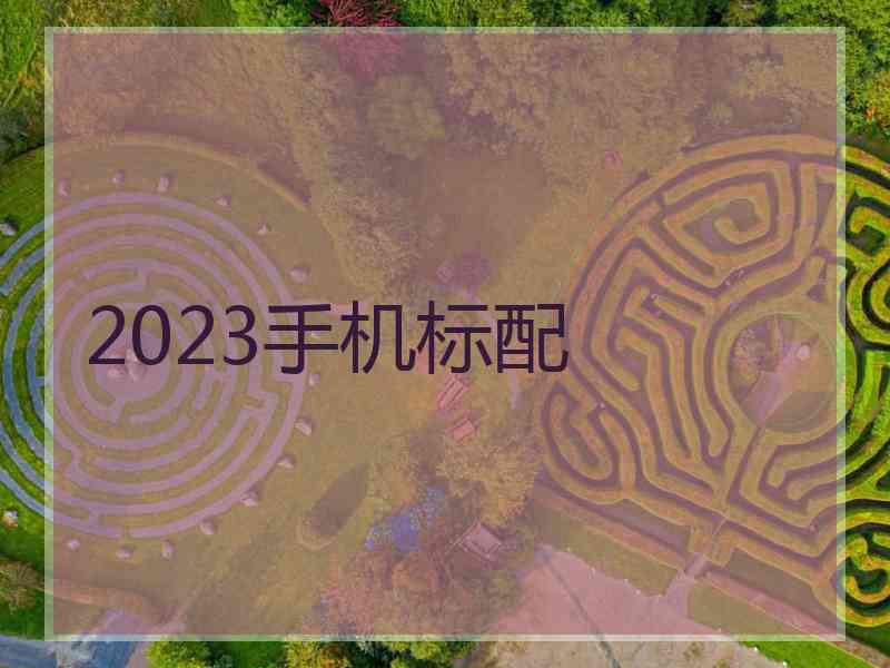 2023手机标配