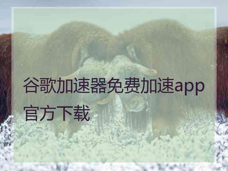 谷歌加速器免费加速app官方下载