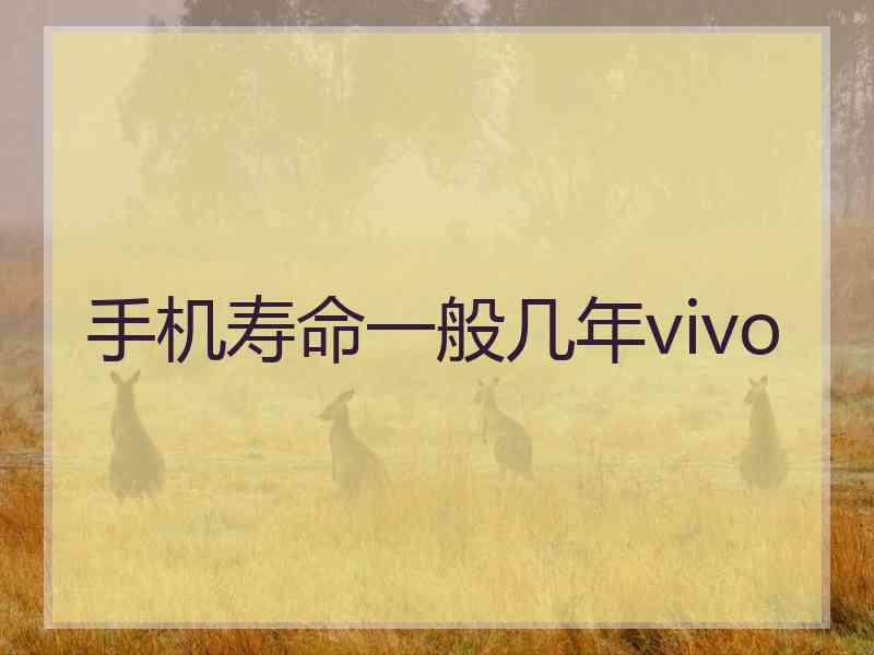 手机寿命一般几年vivo