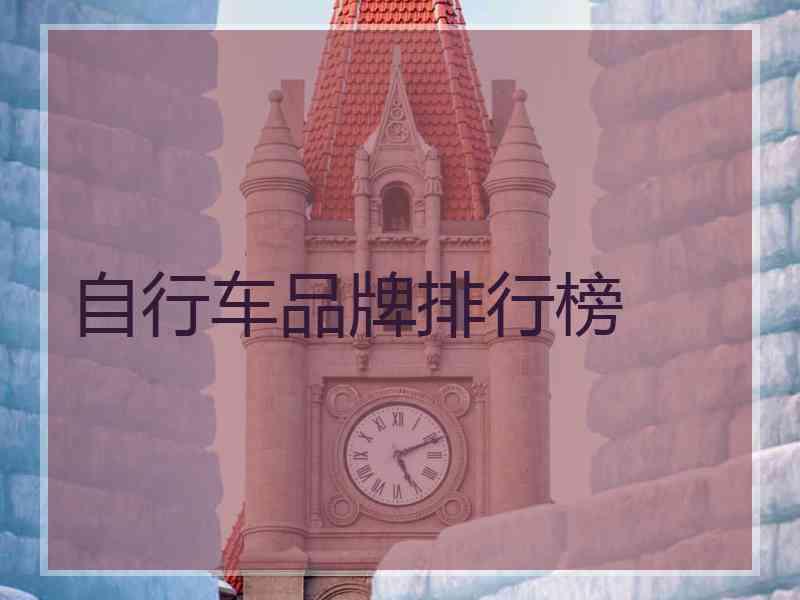 自行车品牌排行榜