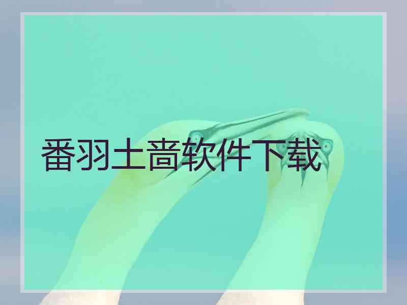 番羽土啬软件下载