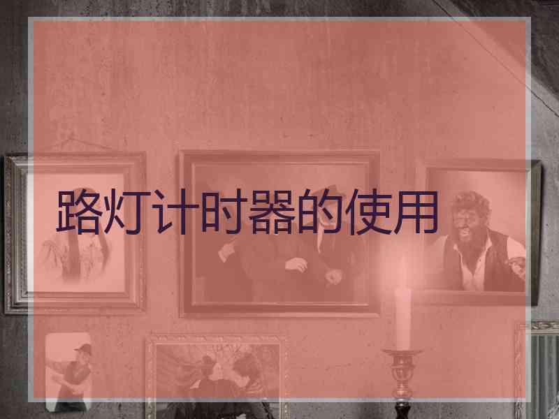 路灯计时器的使用