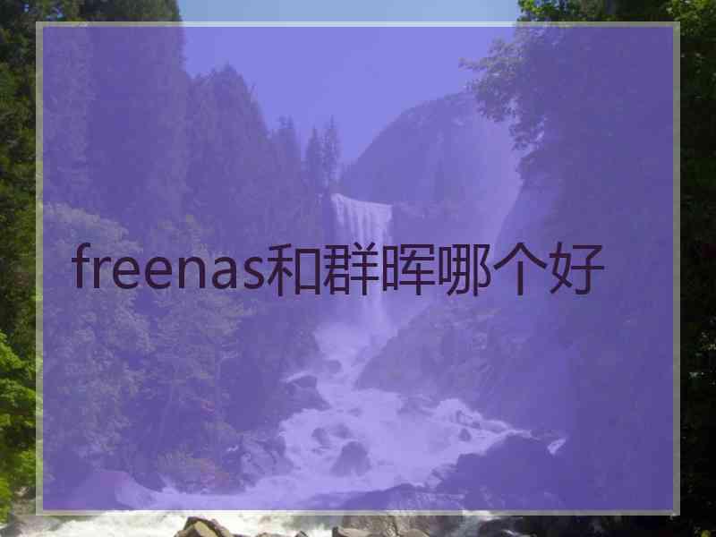 freenas和群晖哪个好
