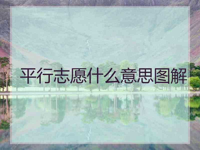 平行志愿什么意思图解