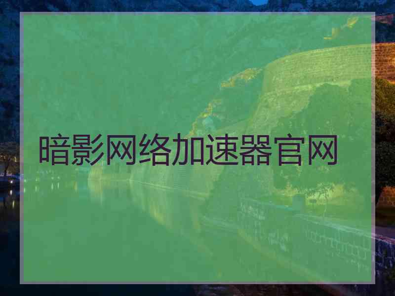 暗影网络加速器官网
