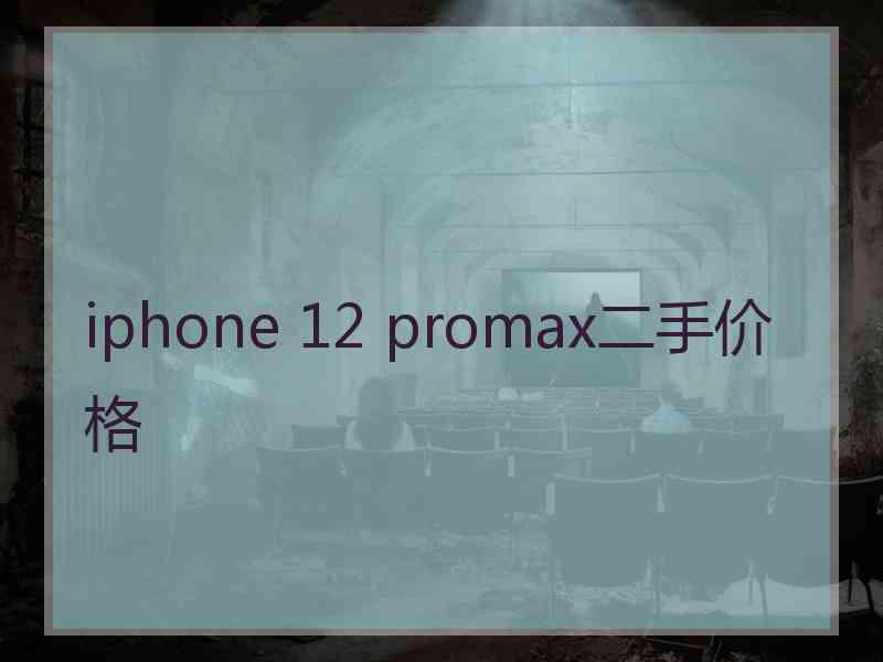 iphone 12 promax二手价格
