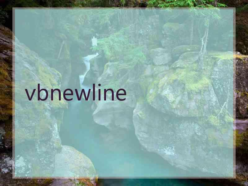 vbnewline