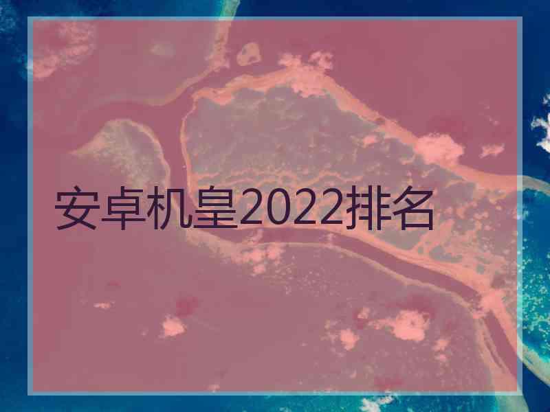 安卓机皇2022排名