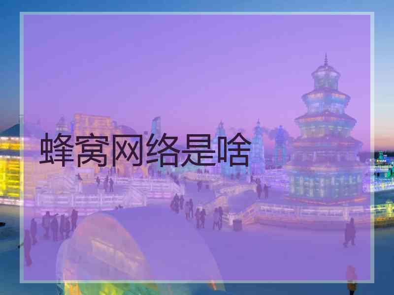 蜂窝网络是啥