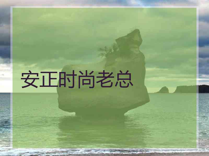 安正时尚老总