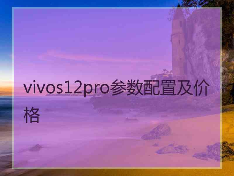 vivos12pro参数配置及价格