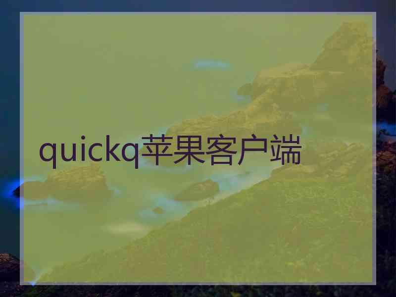 quickq苹果客户端