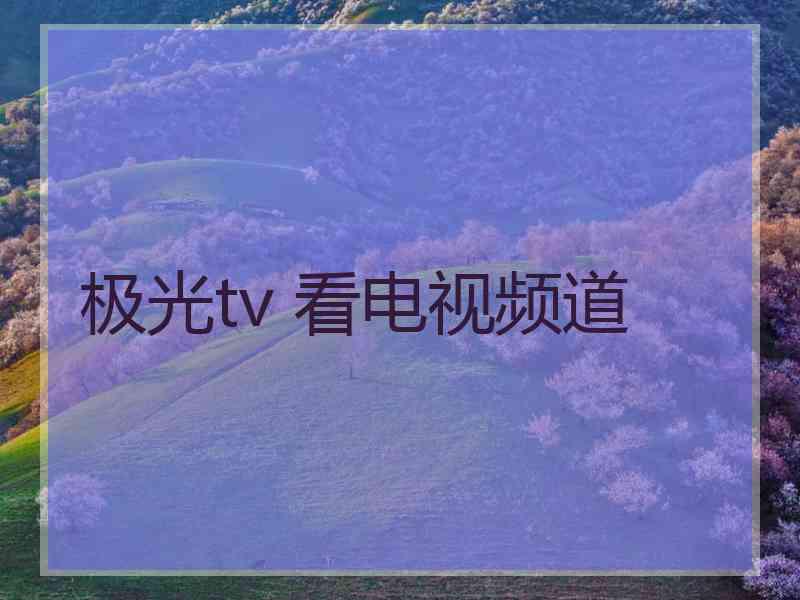 极光tv 看电视频道