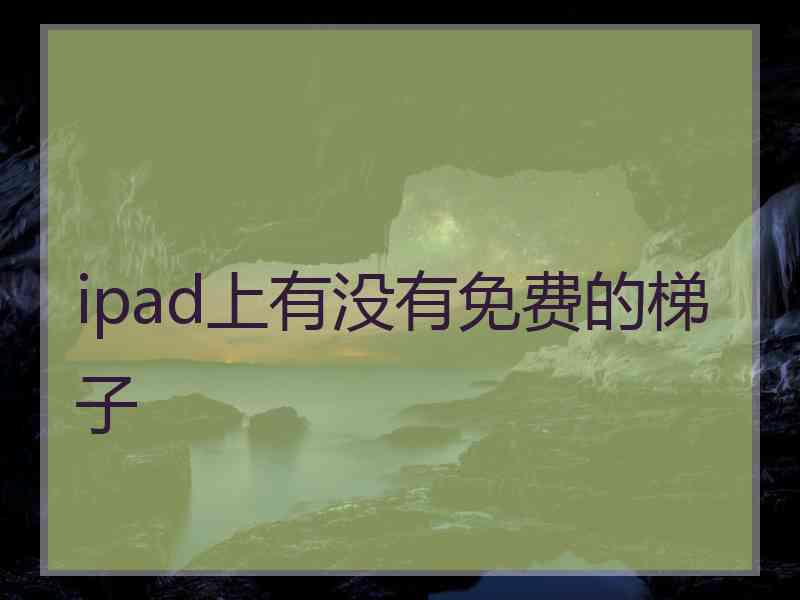 ipad上有没有免费的梯子