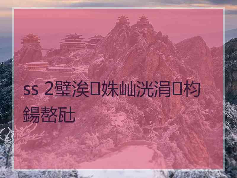 ss 2璧涘姝屾洸涓枃鍚嶅瓧