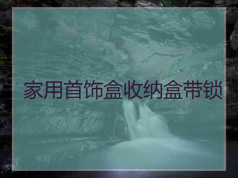 家用首饰盒收纳盒带锁