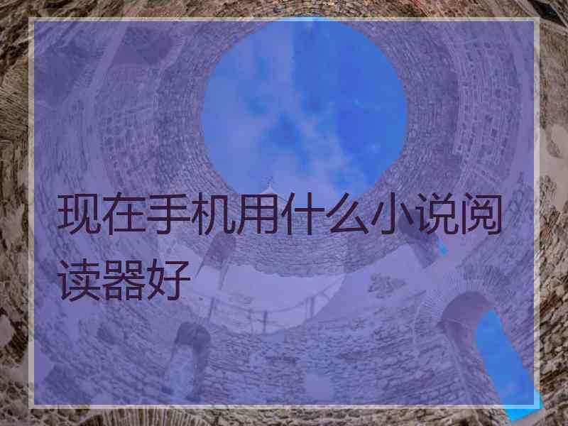 现在手机用什么小说阅读器好