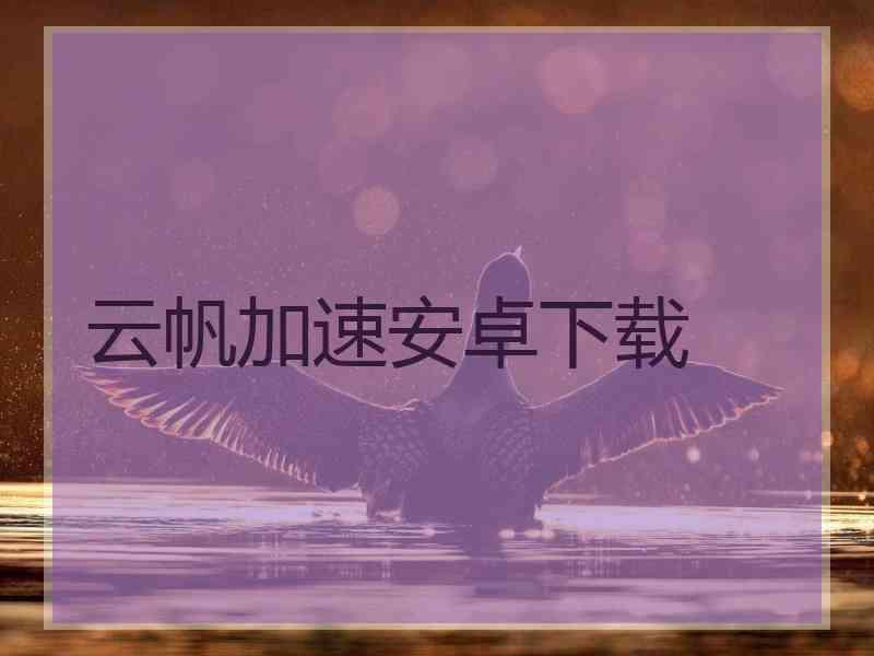 云帆加速安卓下载