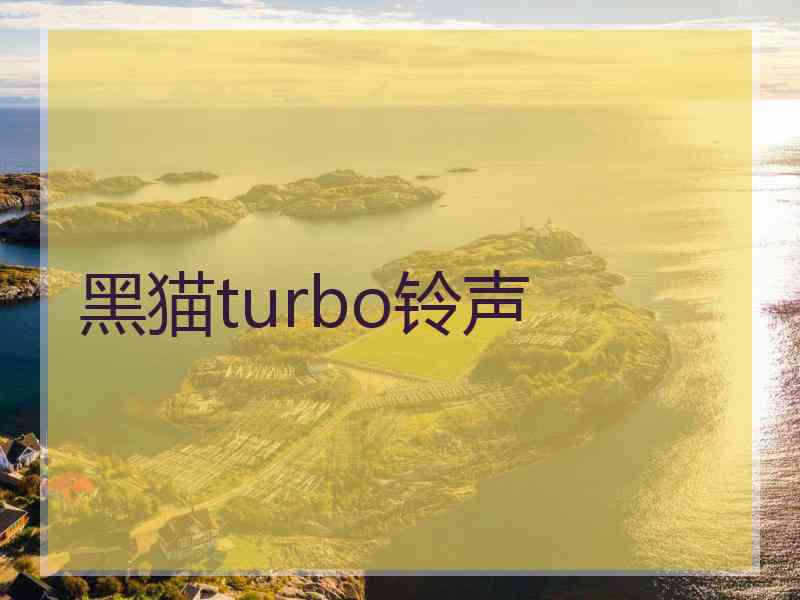 黑猫turbo铃声