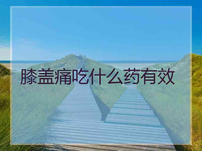膝盖痛吃什么药有效