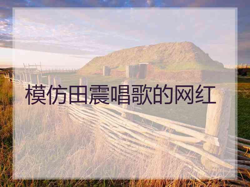 模仿田震唱歌的网红