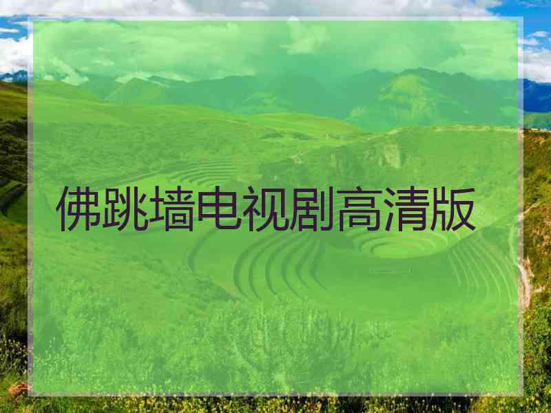 佛跳墙电视剧高清版