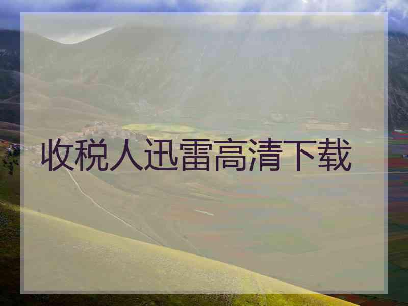 收税人迅雷高清下载