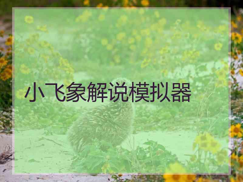 小飞象解说模拟器